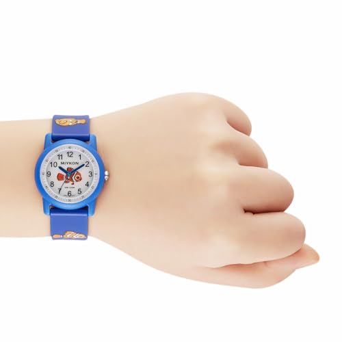 Image of Miykon Kids Watches for Boys and Girls - Educational Time-Telling Gift for Kids Aged 3-15, Toddlers, Preschoolers, and School-Aged Children - Easy to Read Analog Watch, Soft Resin Band, Japanese Quartz, 100M Water Resistant