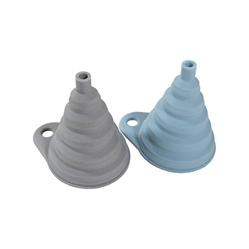 Collapsible Funnels, Flexible Silicone, Easy Collapse for Conveni...