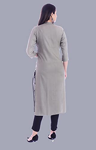 Image of Mehsoos Women's Rayon Embroidered Straight Kurta /Ethnic wear /Tradtional Wear Beautifull Color and Size (KKUT002