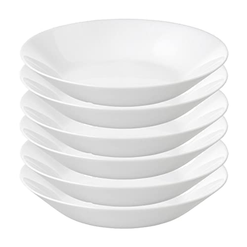 IKEA Tempered Glass Deep Plates (6 Pieces, White, 20 cm) IKEA Tempered Glass Deep Plates (6 Pieces, White, 20 cm)