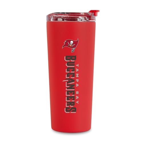 Image of Rico Industries NFL Football 24oz Stainless Steel Tumbler with Lid and Dual Functioning Lid