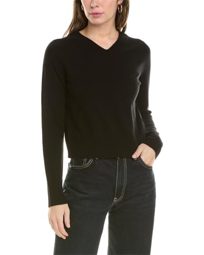 Image of Vince Women's Cropped V Neck Pullover