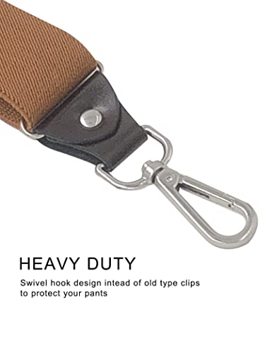 Image of Men's Suspenders with Swivel Hooks and Adjustable Braces, Suitable for Heavy Duty, Big and Tall
