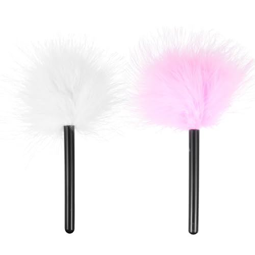 2pcs Fluffy Makeup Powder Puff Beauty Puff Cosmetic Brush Mini Cleaning Brush for Makeup Face Body Duster Flirt Application