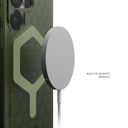 Image of Urban Armor Gear TPU UAG Essential Armor Rugged Slim Fit Shockproof Protective Case /Cover Designed For Galaxy S25 Ultra 5G (2025), Magnetic Charging Compatible - Olive Drab