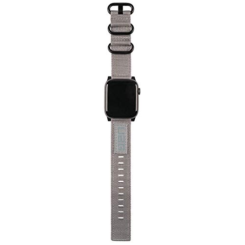 URBAN ARMOR GEAR UAG Compatible Apple Watch Band 40mm 38mm, iWatch Series 6/5/4/3/2/1 & Watch SE, High Strength Nylon Weave Replacement Strap, Nato Grey