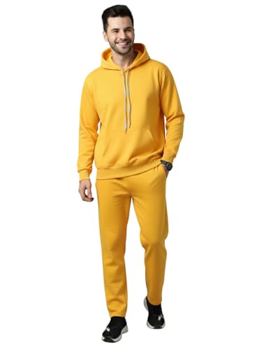 Image of Mack Jonney Solid Track Suit for men | Co-ord Set | Warm Fleece Tracksuit Set | Full Sleeve Hoodie