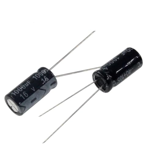 Condensateur 1000uF 16V radial pour filtrage d'alimentation et carte mère 1000MFD 8x12mm