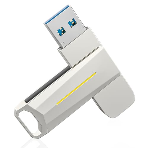 SUMK 128GB USB 3.2 Flash Drive for Tesla Model 3/Y/S/X Dashcam Sentry Mode 200MB/s Read Universal Memory Stick for Car Audio System Laptop and Smart TV Metal Body with Storage Case
