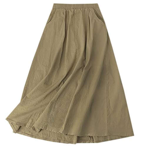 Sangtree Women'S Cotton Linen Skirts cover