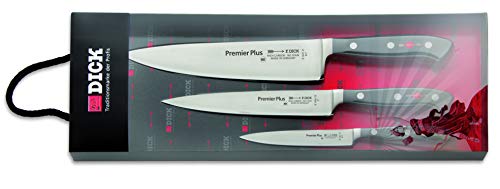 F. DICK Messerset Premier Plus 3-TLG. (Officemesser 12 cm, Kochmesser 21...