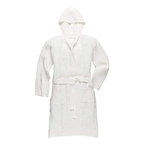 ONSEN Supima Waffle Bath Robe – Luxury Cotton Robe for Women & Men, Lightweight Spa Robe, Quick Dry, Soft & Absorbent
