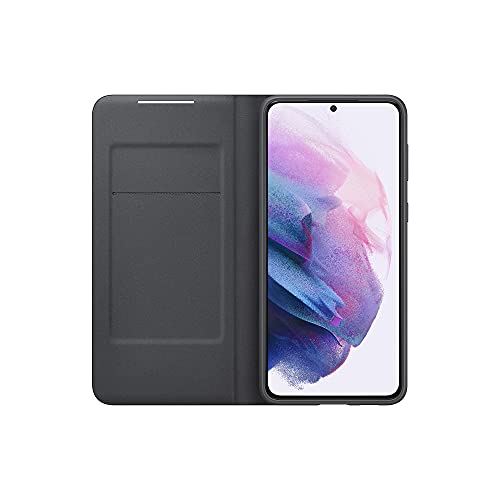Samsung LED View Smartphone Cover EF-NG996 für Galaxy S21+ 5G Handy-Hülle, LED-Anzeige, Kartenhalterung, Schwarz – Ansicht 4