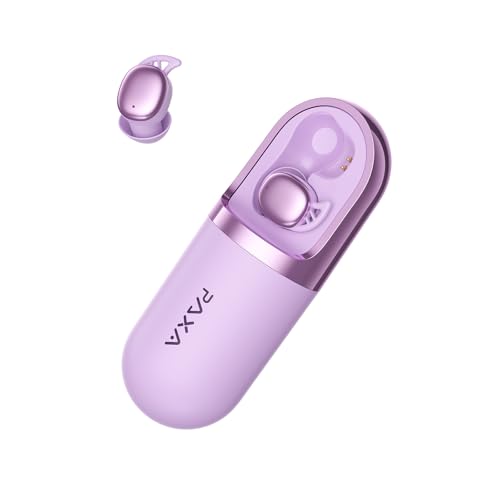 Image of PAXA Invisible Sleep Earbuds for Side Sleepers, Small Earbuds | Bluetooth 6.0 Sleep Headphones with Soft Silicone Tips, Mini Earbuds for Sleeping, Snoring Noise Isolation, S13 Purple