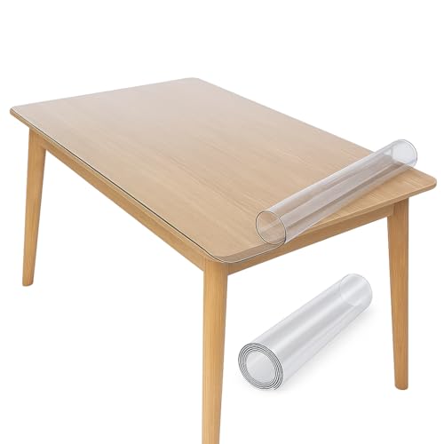 ✅ Protezione completa – Copritavolo trasparente in PVC morbido, resistente e duraturo, ideale per tavoli da pranzo, cucina, scrivanie e tavolini.