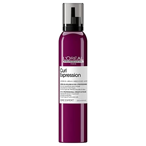 L'Oréal Professionnel | Hair Mousse, With Heat Protection, For Curly & Coily Hair, 10-in-1 Multi-Benefit, With Glycerin, Urea H and Hibiscus Seed Extract, Serie Expert Curl Expression, 250 ml Cover