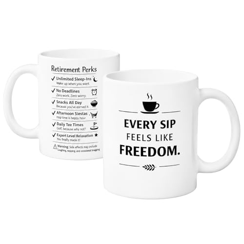 Taza de Cerámica Blanca para Jubilación 12 Oz miniatura 1