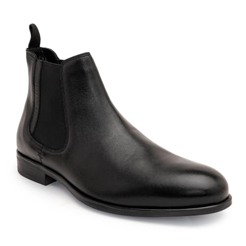Image of Thomas Crick Men's Chelsea Boots - Genuine Leather - Classic Formal Ankle Boots for Office & Occasion