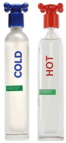 Benetton United Colors of 2 Pieces EDT for Men & Women -Hot & Gold 100ml-