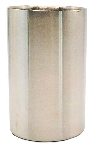 Stainless Steel Wine Cooler Bucket, Insulated Double Wall Design, White Wine Champagne Bottle Chiller, Brushed Surface, Great for Parties, Outdoor Events, Keeps Beverages Ice Chilled, 1.6L, Silver