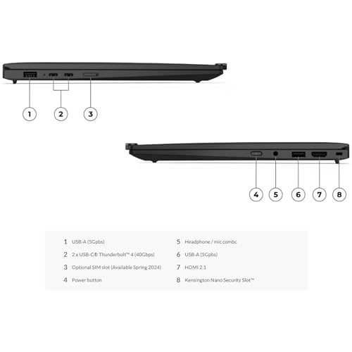 Image of Lenovo ThinkPad X1 Carbon Gen 12 Touchscreen, Intel Ultra 7 155H (Beats U7 165), 14 inch Touch (1920 x 1200) 32GB DDR5, 1TB SSD Gen 5, 1080p IR Camera, WiFi 6.0, Win 11 Pro - Black