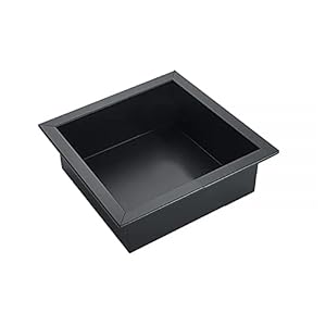 Zwarte 304 roestvrij stalen inbouw douche nis