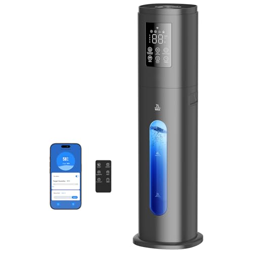Humidifiers for Bedroom Large Room, 7L/1.85Gal Quiet Humidifiers with 350ML/H