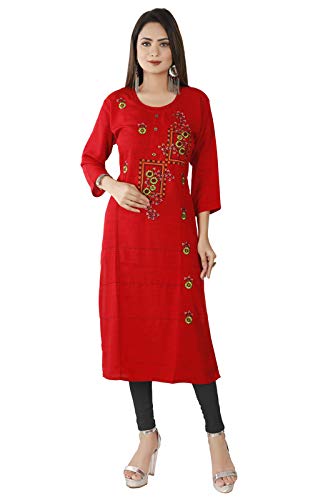 Amazon embroidery kurtis Clearance