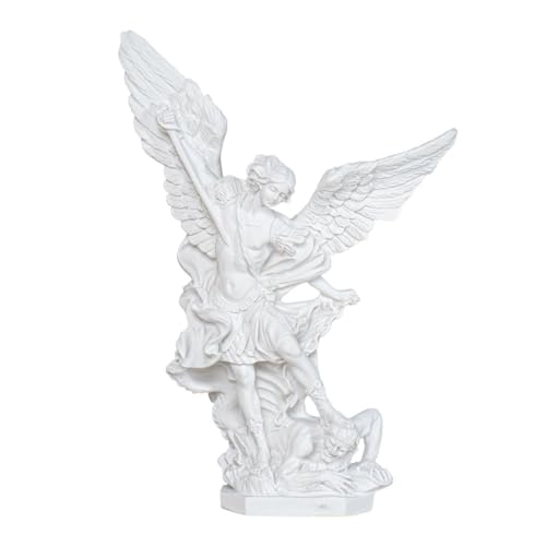 Estatua Resina San Miguel Arcángel 12" Hecha a Mano