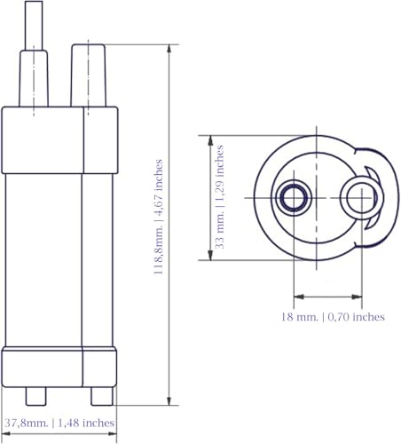 Image of 12V Submersible Water Pump - German Made (3.4GPM / 26ft.) | Portable RV Water Pump - Works with Electric Switch in 12V Faucets | 12 Volt Small Water Transfer Pump for Camper, Marine, Jerry Can