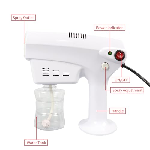 MEIZHOUHU Nano Steam Gun Hair Care Sprayer Micro Mist Machine Spray Gun Facial Steamer