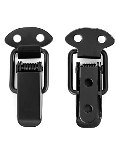 QWORK 10 Stück Kistenverschluss, tischplattenverbinder, Spannverschluss, hebelverschluss, für Case Box, Toolbox, Schublade, Schrank