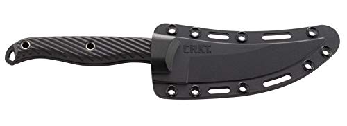 CRKT Faca de lâmina fixa Clever Girl com bainha: aço SK5 revestido em pó, lâmina Upswept, cabo de ny