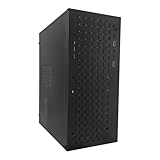 V600 High Airflow Micro ATX PC Case - Supports MATX, Mini - ITX - with USB3.0, 3.5' HDD Compatibility - Ideal for Gaming (Black)