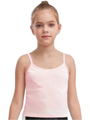 Jugaoge Kids Girls Dance Tank Tops Spaghetti Straps Sports Yoga Seamless Gym Training Vest Underwear