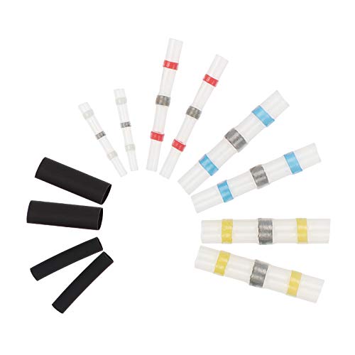 110PCS Mixed Heat Shrink Wire Connectors Sleeves Soldar Cable Electrico Waterproof Butt Terminals Crimp Connector