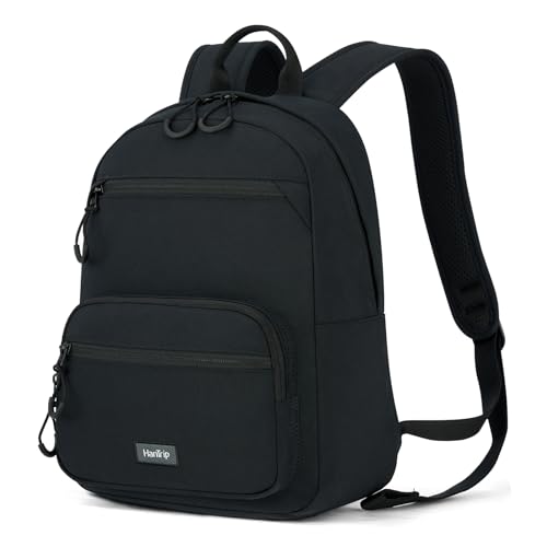 HanTrip 13 Inch Mini Small Travel Backpack Cary on For Women Men, Black by HanTrip - Used condition - US$29.54