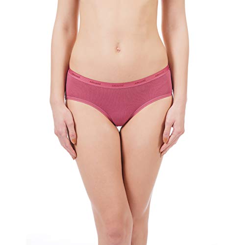 Image of Amante Solid Cotton Low Rise Hipster Panty Pack(Pack of 3)