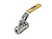 Parker Hannifin VP502SS-4 Stainless Steel Industrial Ball Valve, Stainless Steel Seal, Locking Handle, Panel Mount, 1/4" NPT Female x 1/4" NPT Female