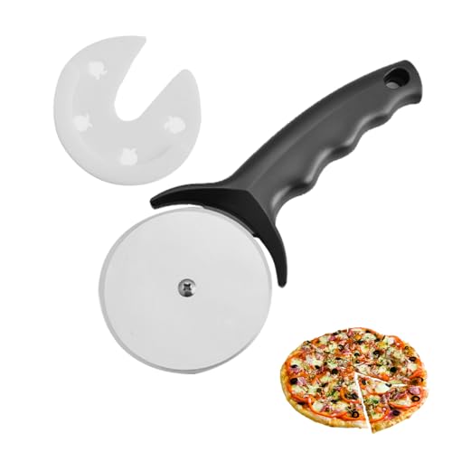 Beylos Stainless Steel Pizza Cutter Wheel,Easy to Cut and Clean Pizza Wheel for Cutting Cake Pie Lasagna Cheese Waffles Fudge Among Other Foods Pizza Slicer