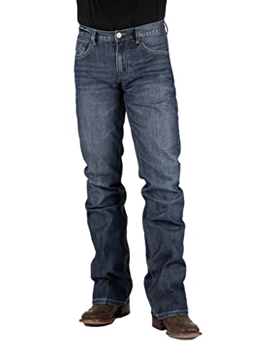 Tin Haul Western Denim Jeans Mens Low Rise Bootcut 10-004-1660-1774 BU