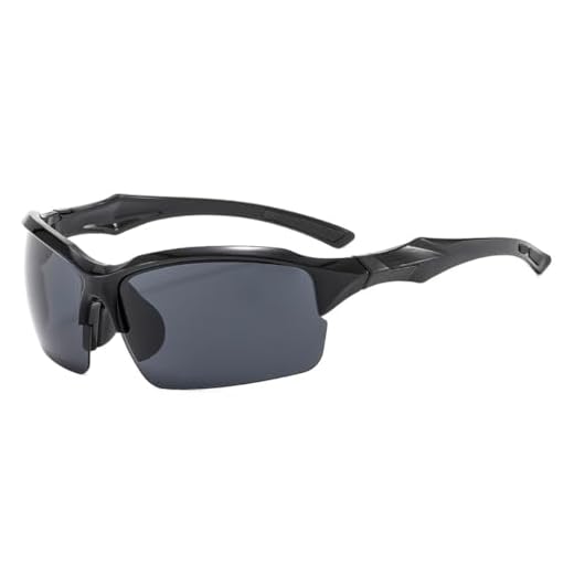 Óculos de Sol Esportivo Polarizado, Proteção UV400, Design Ergonômico para Ciclismo, Corrida e Beach Tennis, Preto