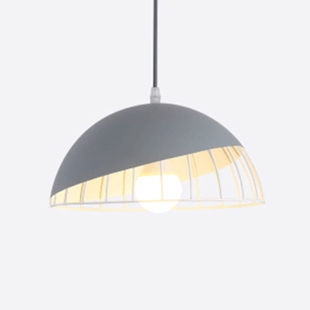 Suspension semi-circulaire en frêne style macaron minimaliste