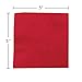 JAM PAPER Small Beverage Napkins - 5 x 5 - Red - 50/Pack