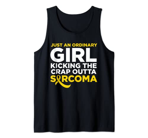 Sarcoma Cáncer Conciencia Justo Ordinario Chica Inspiracional Camiseta sin Mangas