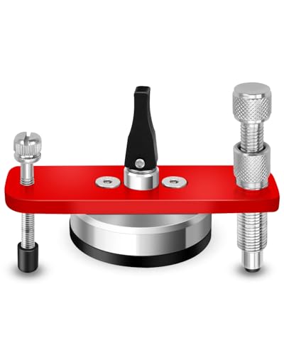 NXQWLL Steel Windshield Repair Kit Bridge Injector, Glass Repair Bridge Assembly Set, Professional Windshield Repair Tool for Car Glass and Gravel Star Cracks, Durable Windshield Chip Repair Kit, Red