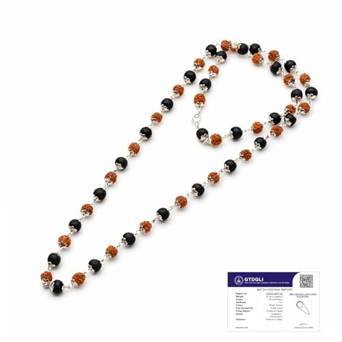 Image of Astrotalk Divya Raksha Rudraksha & Karungali Mala 54 Beads(6mm) | Spiritual Protection, Wisdom & Positivity | Rudraksha Mala Original | Karungali Mala Original | Gift for Men & Women