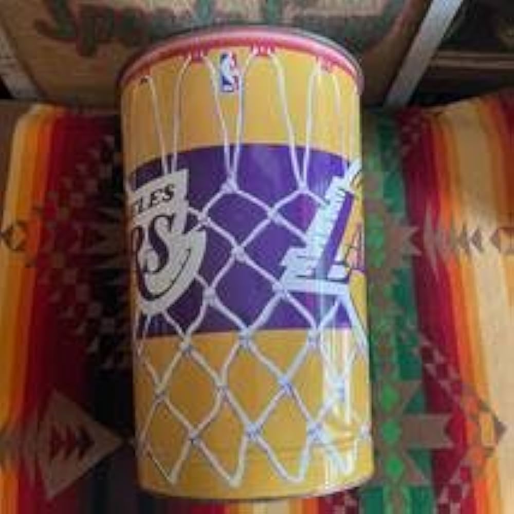 貴重！NBAアメリカヴィンテージ　ロサンゼルスレイカーズLakersゴミ箱USA Amazon.co.jp: NBAアメリカヴィンテージ ロサンゼルスレイカーズ