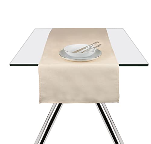 Excelsa Panama Runner Cream, Cream-coloured, Cm. 45 x 140