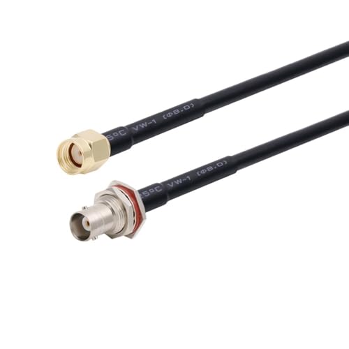RG58�P�[�u�� BNC�I�X-SMA�I�X�v���O RG-58 50�I�[�� RF�����P�[�u�� �R�l�N�^�A�_�v�^ RF�W�����p�[�s�O�e�[��(RP SMA M to BNC WF,2M)